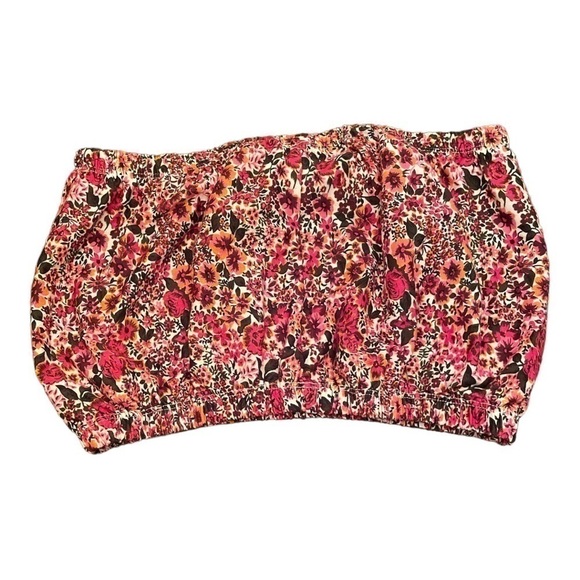 𝅺topshop womens floral tube top - Picture 2 of 6